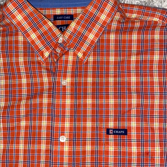 NWOT Men’s Chaps Plaid Button Down - Picture 3 of 4
